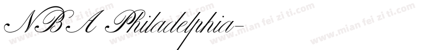 NBA Philadelphia字体转换